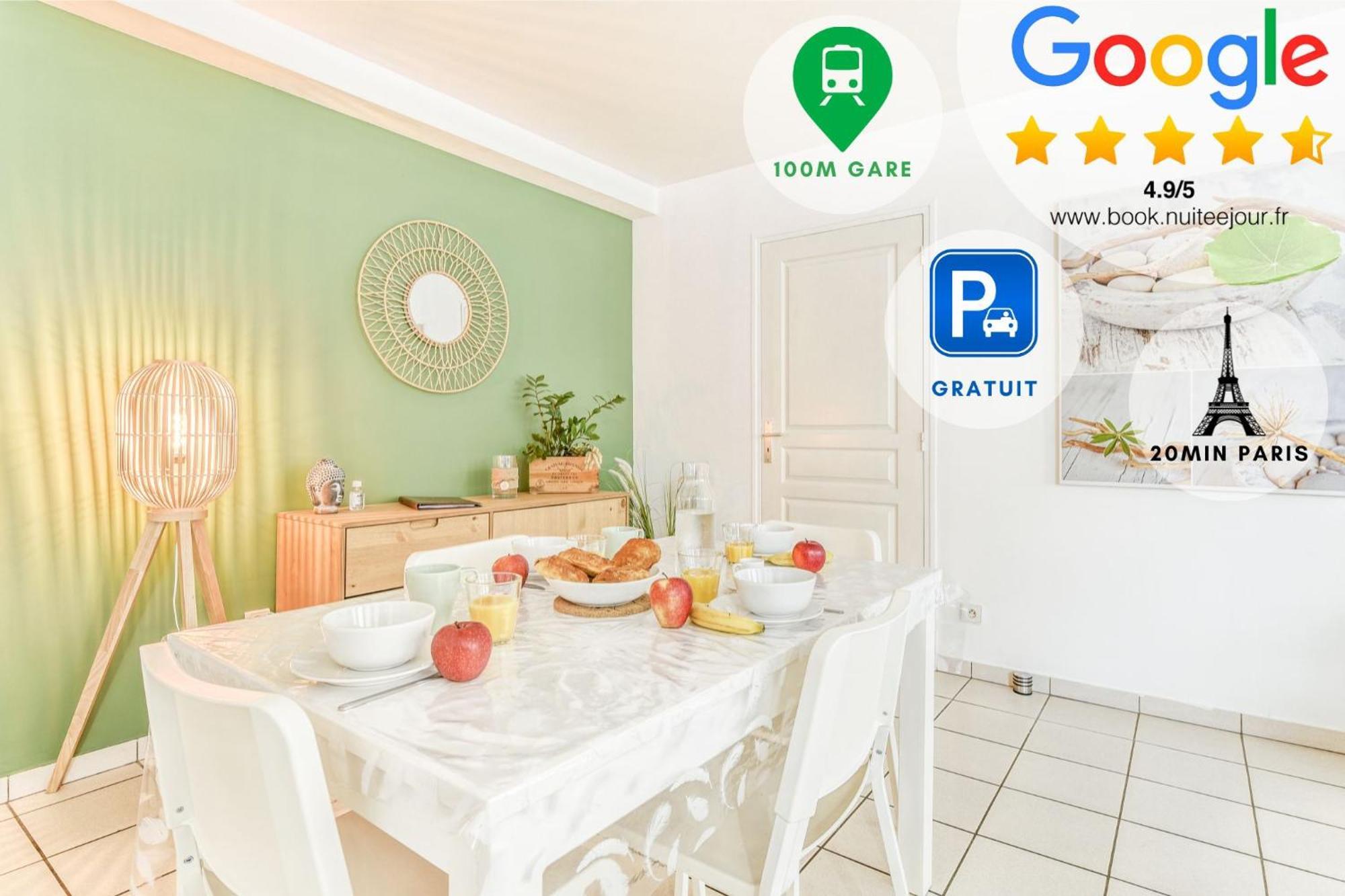 Appart'Hotel Versailles Saint Cyr L'Ecole - Gare Sncf A 100M Et Parking Prive Luaran gambar